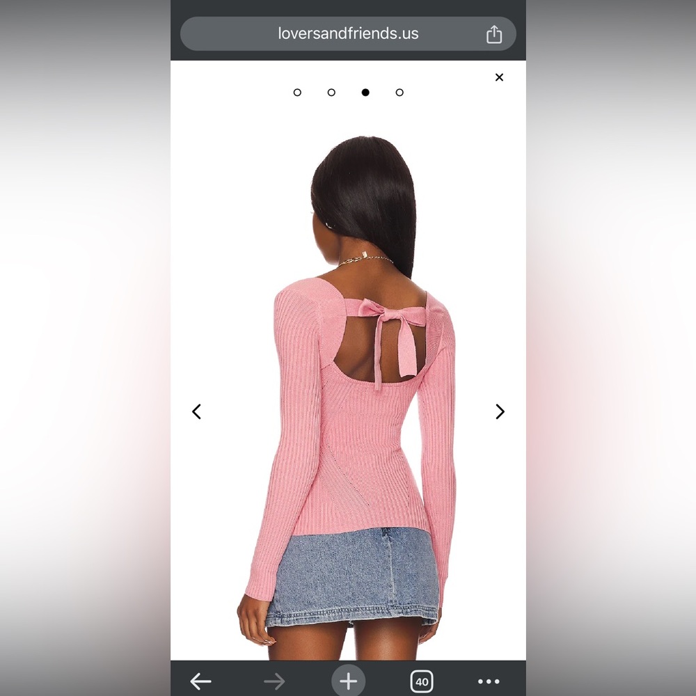 Lovers and Friends Tie Back Sweater
